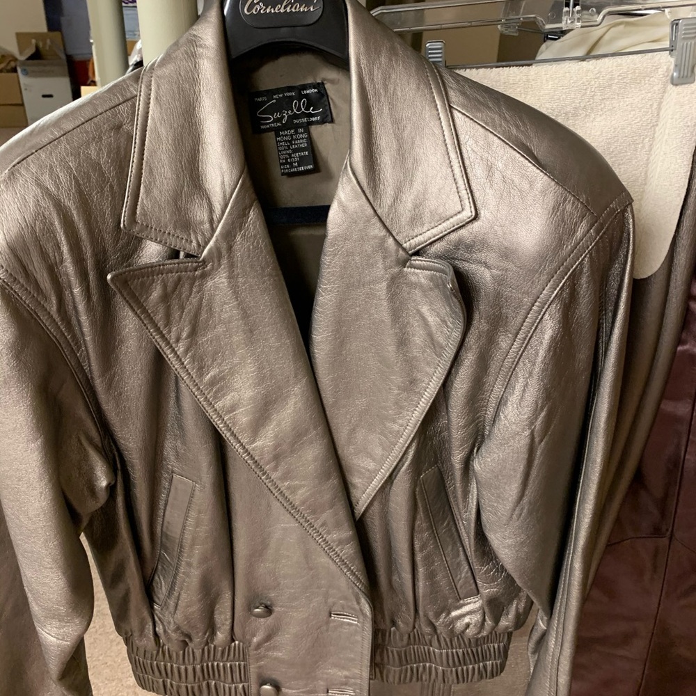 Vintage leather jacket/pants